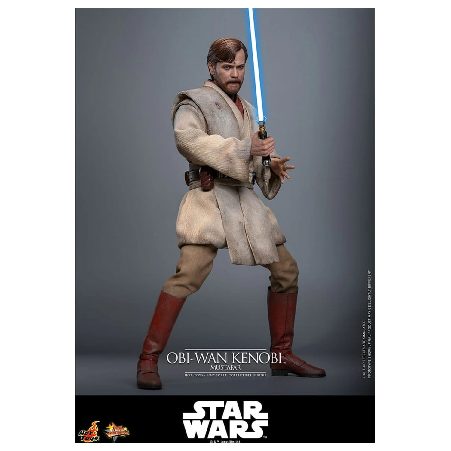 Star Wars: Episode III - Revenge of the Sith Film Meisterwerk Actionfigur 1/6 Obi-Wan Kenobi (Mustafar) 31 cm Produktfoto