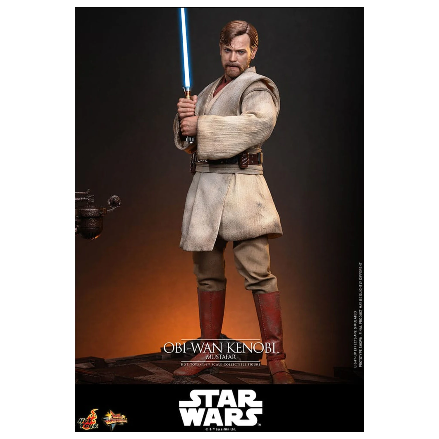 Star Wars: Episode III - Revenge of the Sith Film Meisterwerk Actionfigur 1/6 Obi-Wan Kenobi (Mustafar) 31 cm Produktfoto