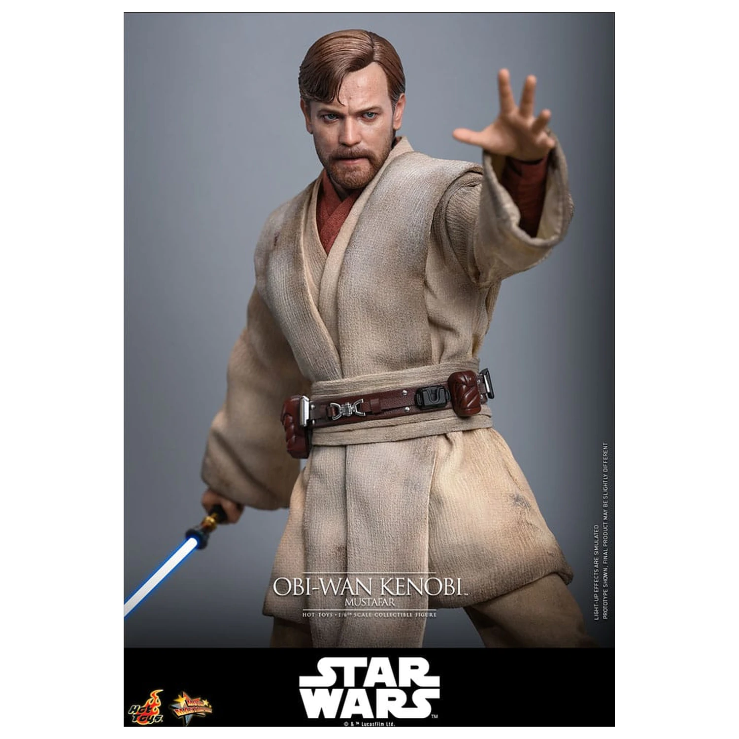 Star Wars: Episode III - Revenge of the Sith Film Meisterwerk Actionfigur 1/6 Obi-Wan Kenobi (Mustafar) 31 cm Produktfoto