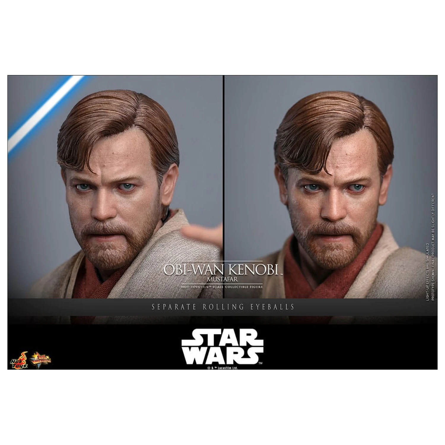 Star Wars: Episode III - Revenge of the Sith Film Meisterwerk Actionfigur 1/6 Obi-Wan Kenobi (Mustafar) 31 cm Produktfoto