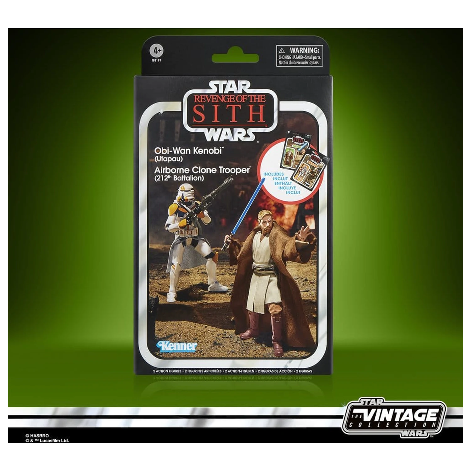 Star Wars Episode III Vintage Collection Action-Figuren 2er-Pack Obi-Wan Kenobi & Airborne Clone Trooper 10 cm Produktfoto