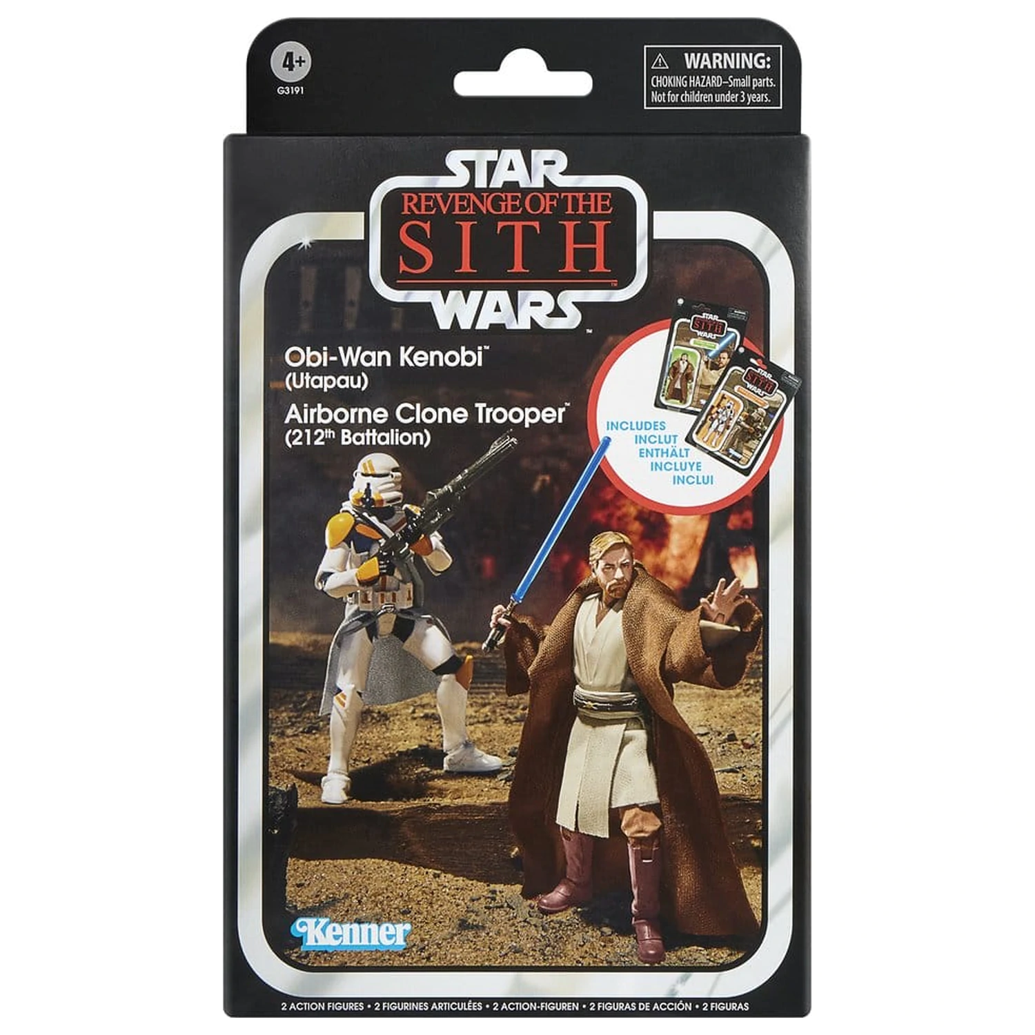Star Wars Episode III Vintage Collection Action-Figuren 2er-Pack Obi-Wan Kenobi & Airborne Clone Trooper 10 cm Produktfoto