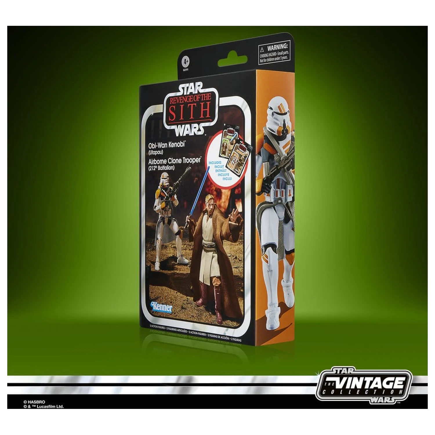 Star Wars Episode III Vintage Collection Action-Figuren 2er-Pack Obi-Wan Kenobi & Airborne Clone Trooper 10 cm Produktfoto