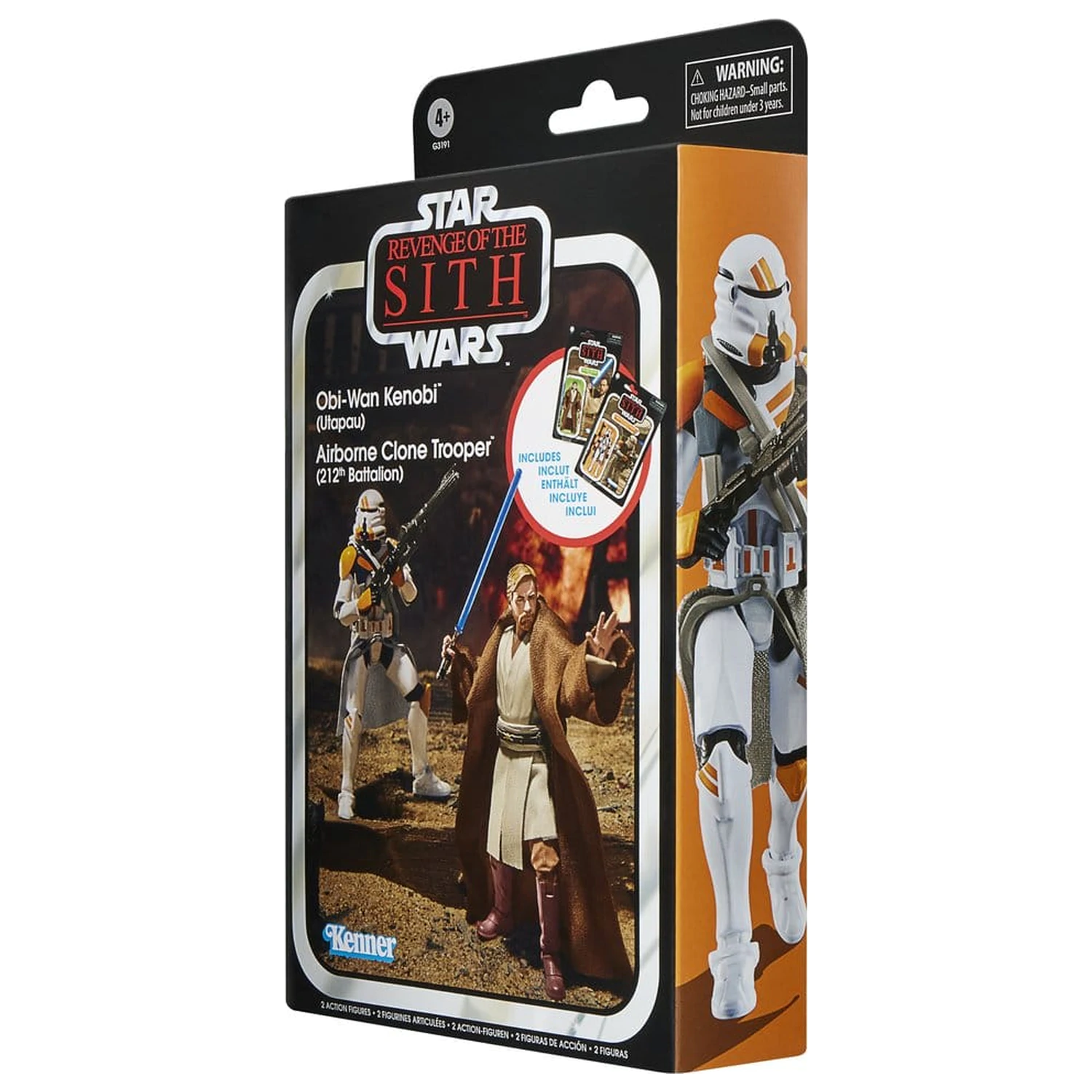 Star Wars Episode III Vintage Collection Action-Figuren 2er-Pack Obi-Wan Kenobi & Airborne Clone Trooper 10 cm Produktfoto