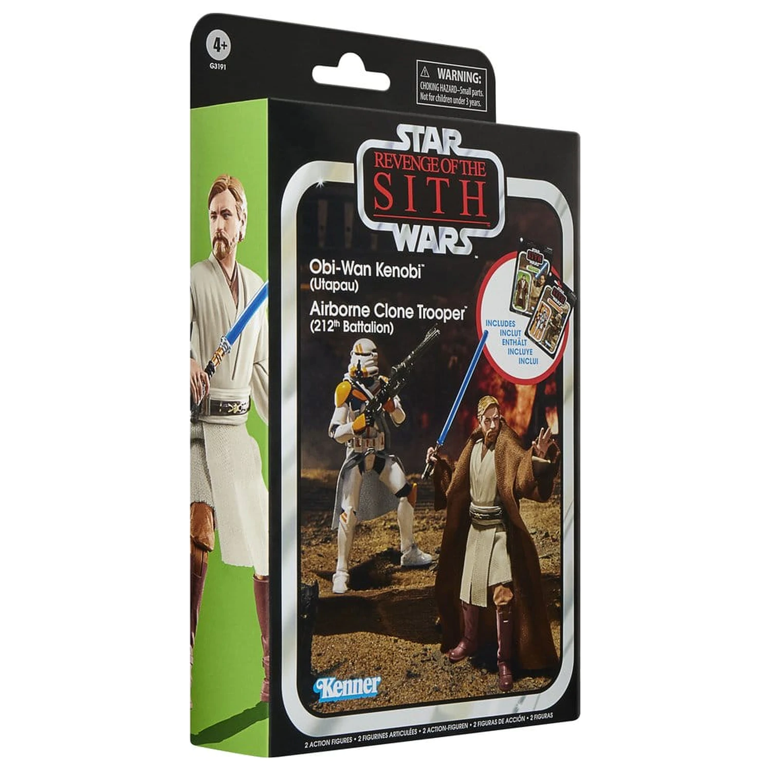 Star Wars Episode III Vintage Collection Action-Figuren 2er-Pack Obi-Wan Kenobi & Airborne Clone Trooper 10 cm Produktfoto