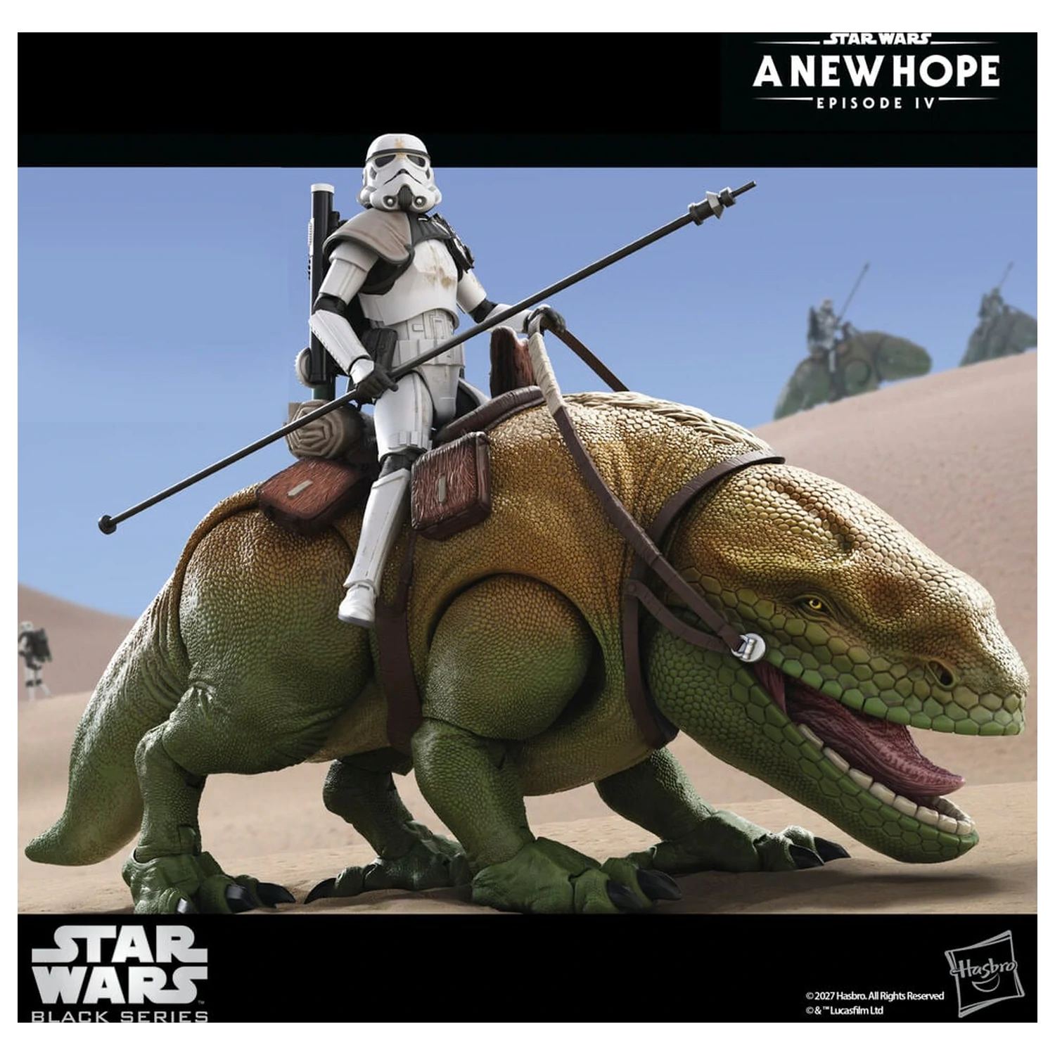 Star Wars Episode IV A New Hope Dewback & Sandtrooper Figuren 15cm Produktfoto