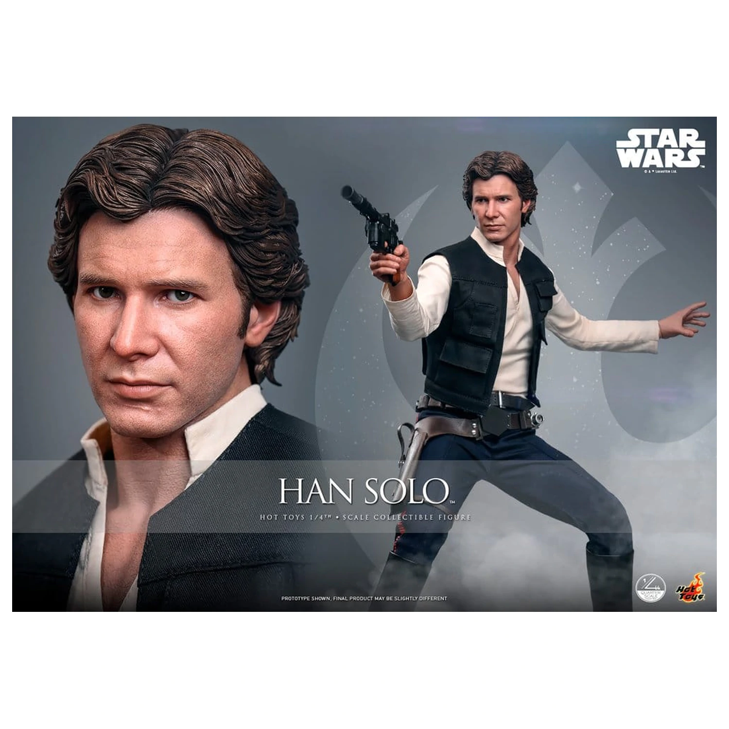 Star Wars Episode IV Actionfigur 1/4 Han Solo 46 cm Produktfoto