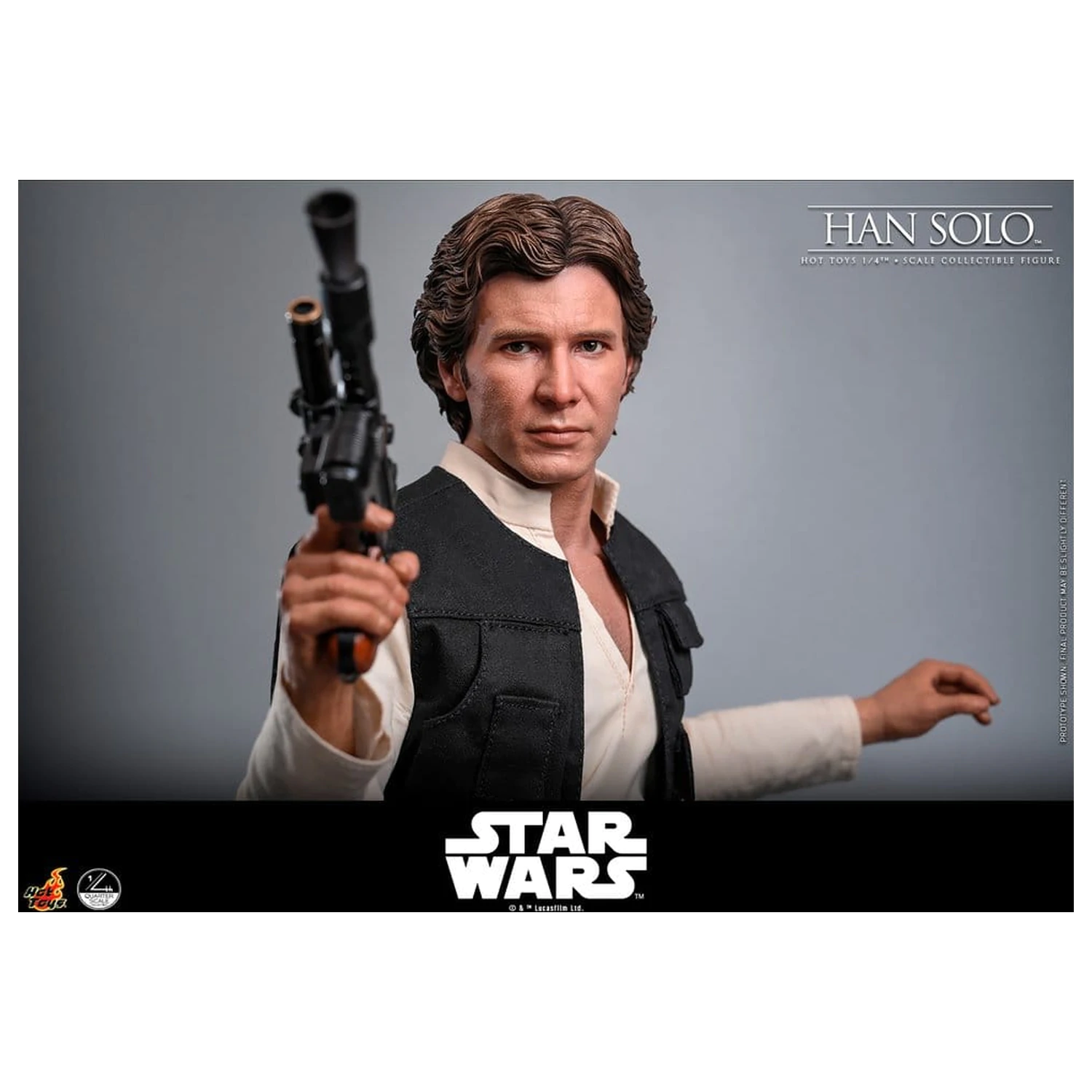 Star Wars Episode IV Actionfigur 1/4 Han Solo 46 cm Produktfoto