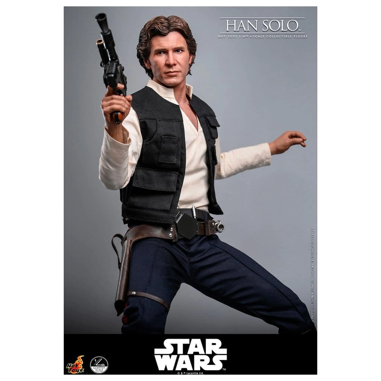 Star Wars Episode IV Actionfigur 1/4 Han Solo 46 cm Produktfoto