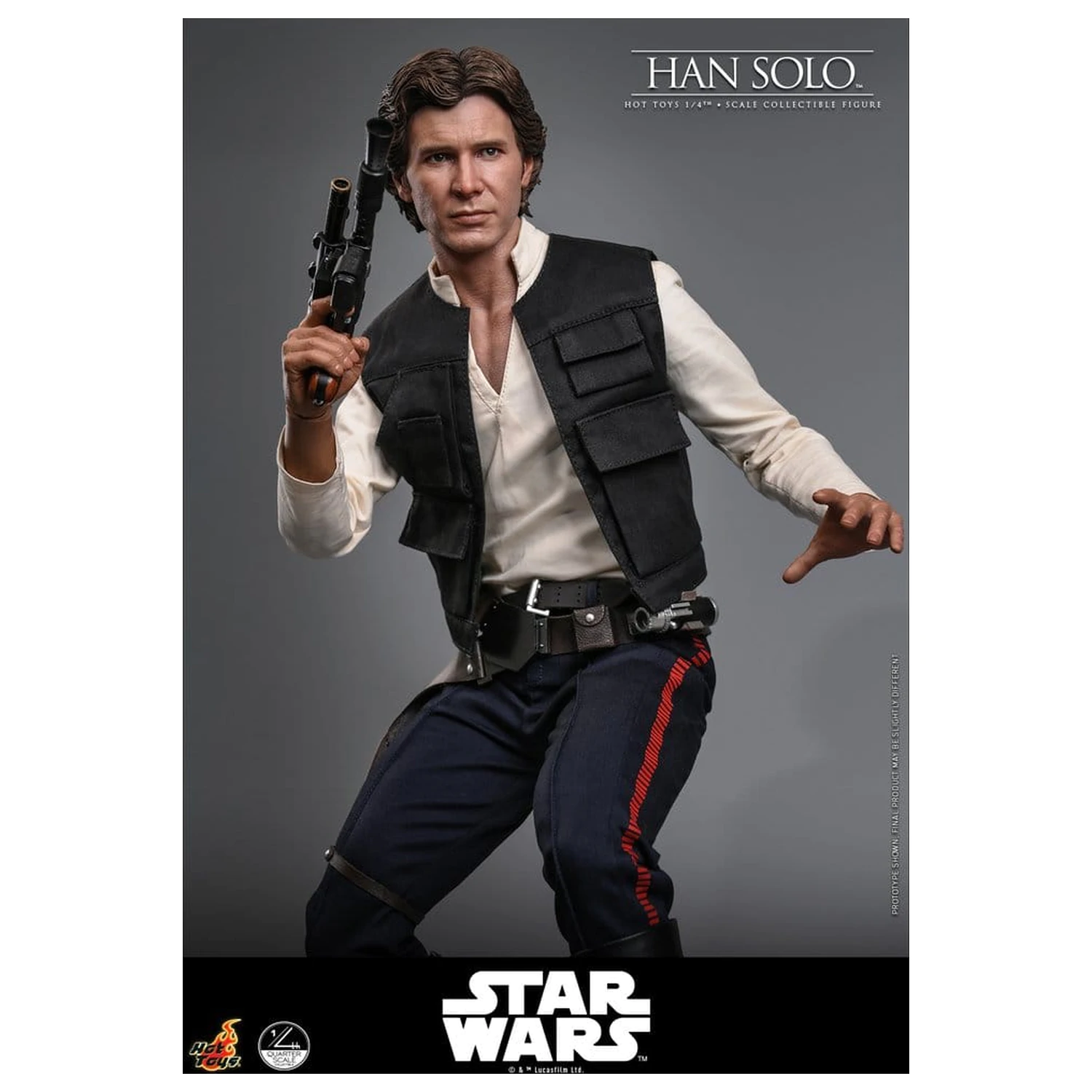 Star Wars Episode IV Actionfigur 1/4 Han Solo 46 cm Produktfoto