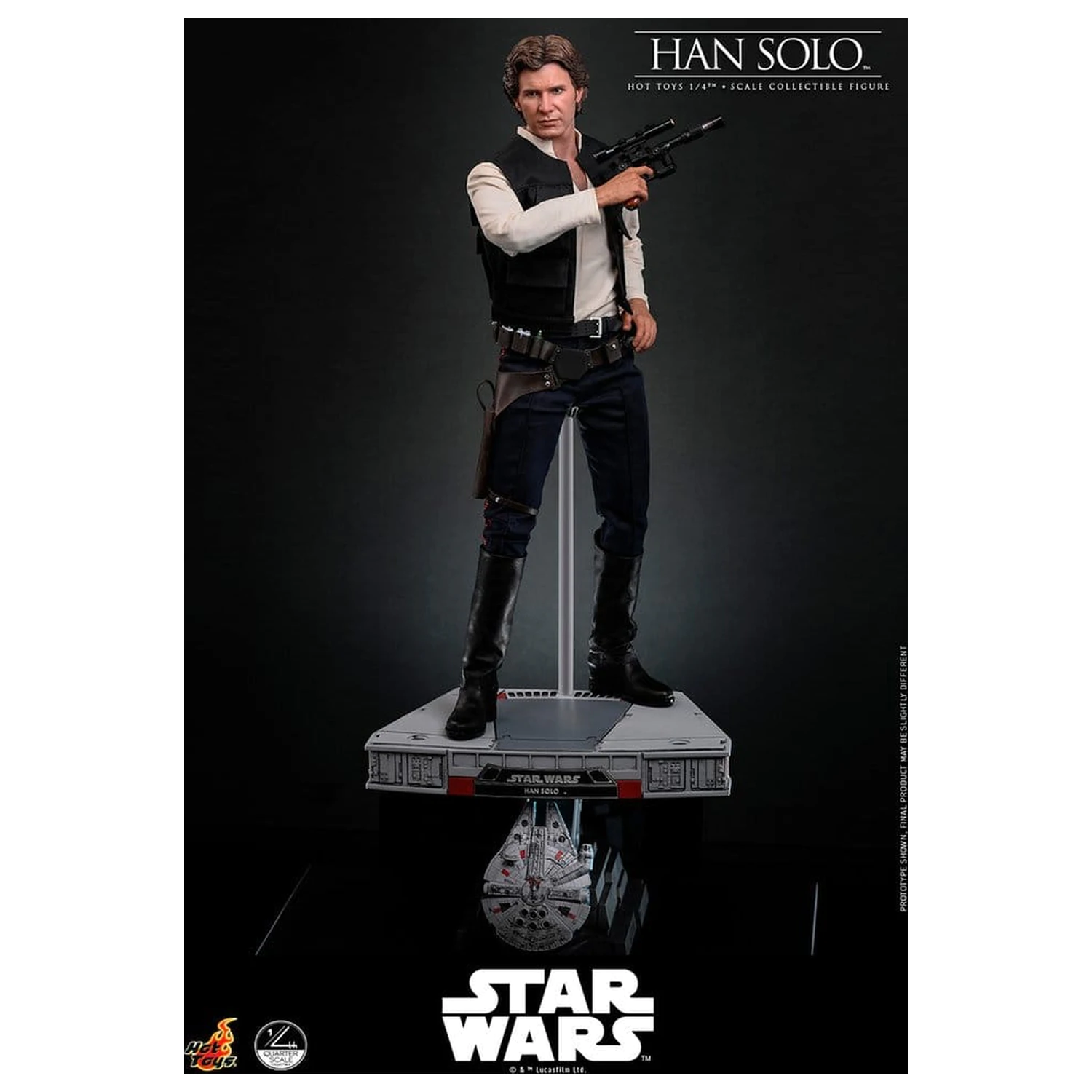 Star Wars Episode IV Actionfigur 1/4 Han Solo 46 cm Produktfoto