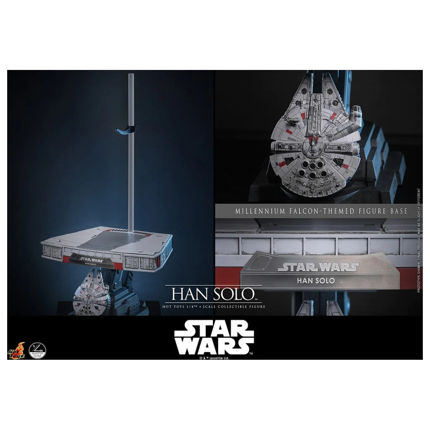 Star Wars Episode IV Actionfigur 1/4 Han Solo 46 cm Produktfoto