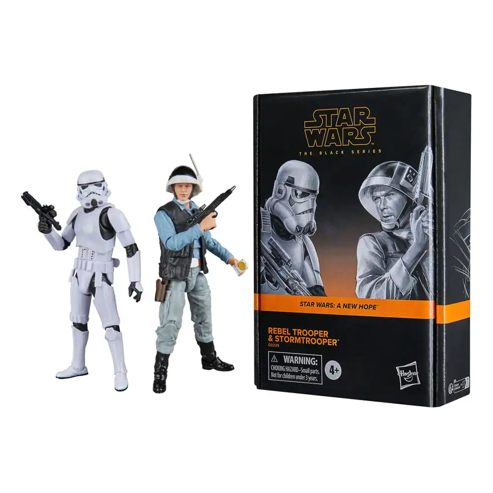 Star Wars Episode IV Black Series Action Figur 2er-Pack Rebel Trooper & Stormtrooper 15 cm Produktfoto