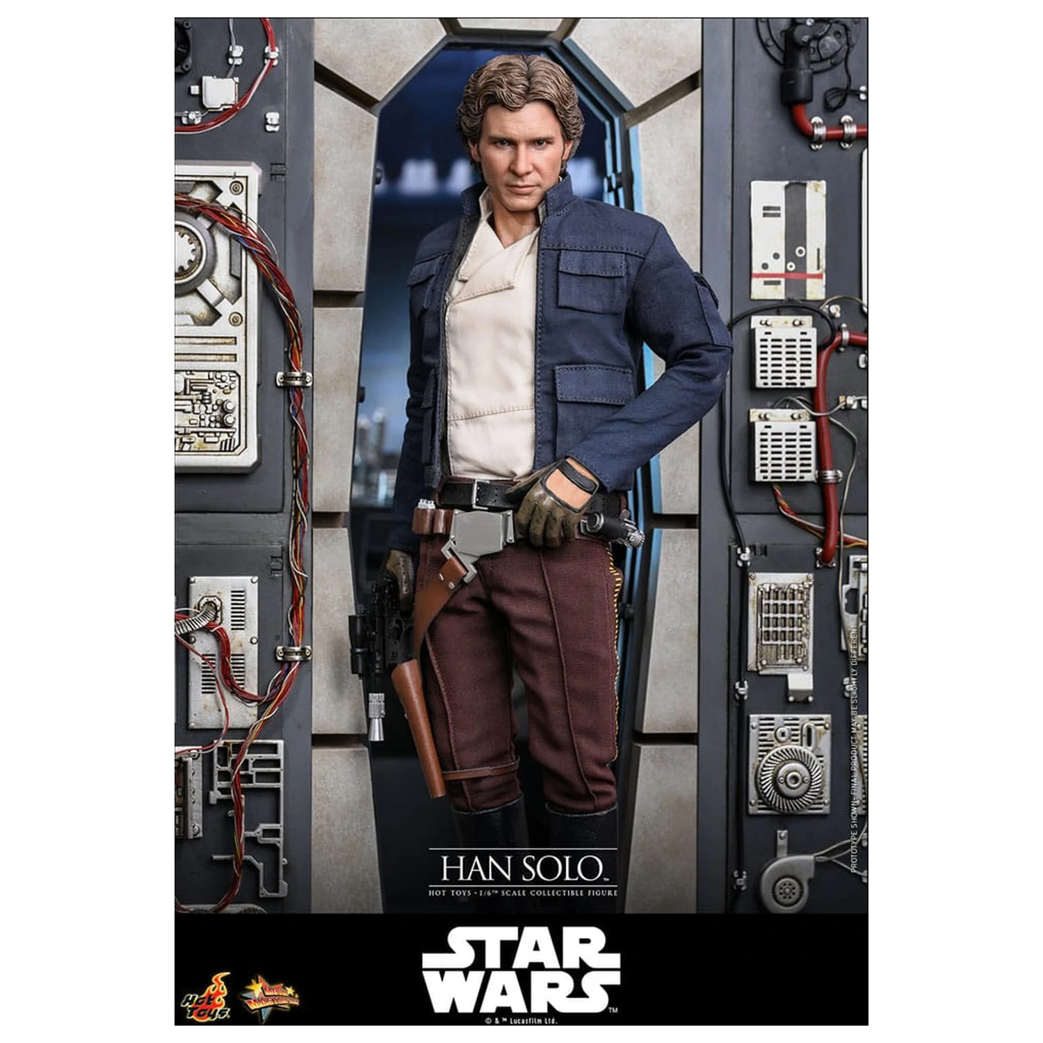 Star Wars Episode V Movie Masterpiece Action Figur 1/6 Han Solo 31 cm Produktfoto