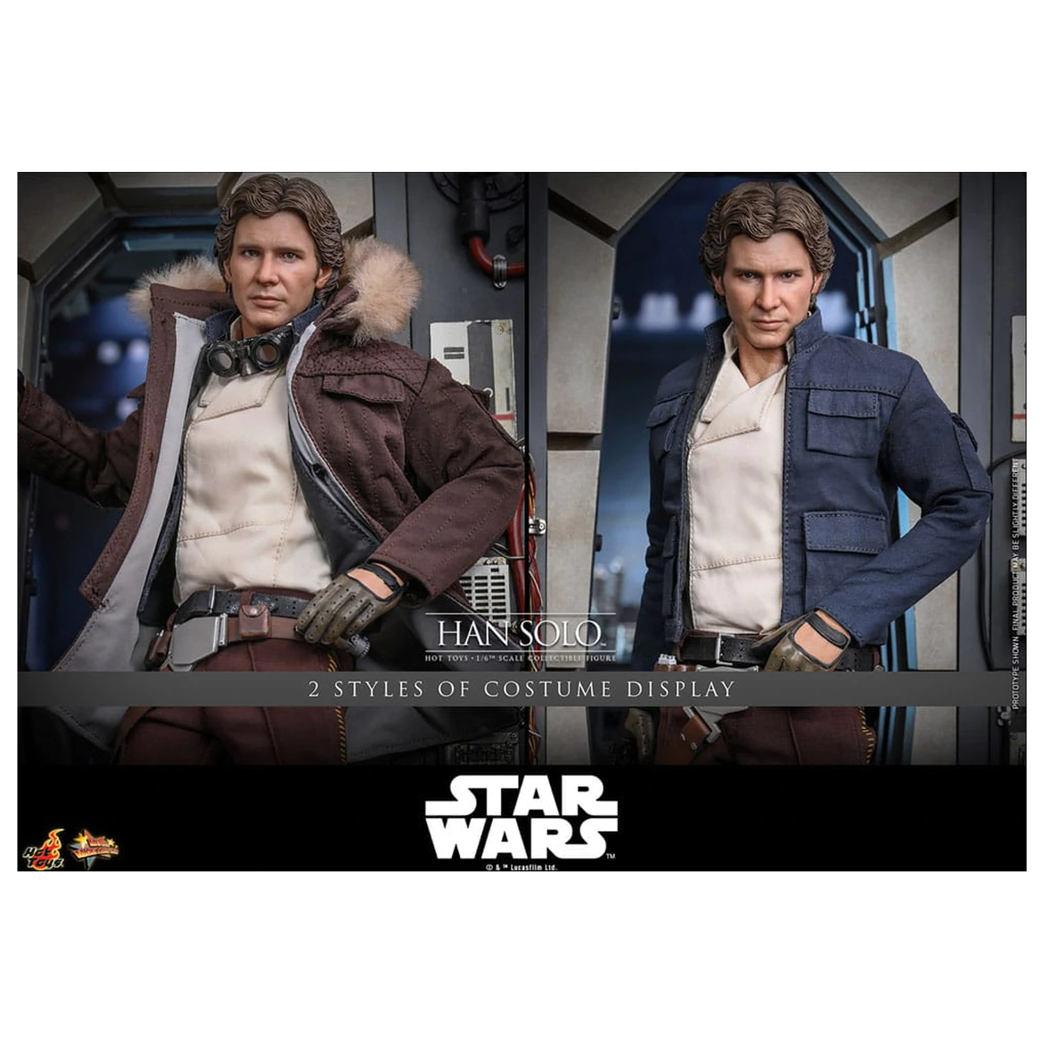 Star Wars Episode V Movie Masterpiece Action Figur 1/6 Han Solo 31 cm Produktfoto