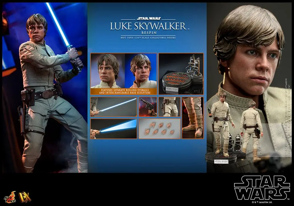 Star Wars Episode V Movie Masterpiece Actionfigur 1/6 Luke Skywalker Bespin 28 cm Produktfoto