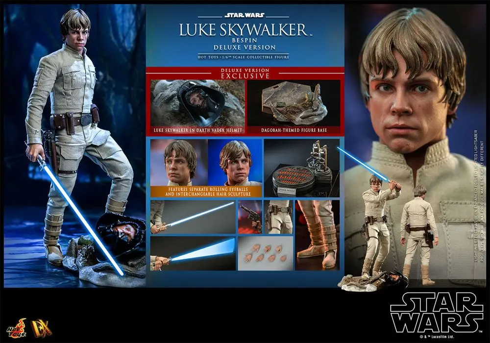 Star Wars Episode V Movie Masterpiece Actionfigur 1/6 Luke Skywalker Bespin (Deluxe Version) 28 cm Produktfoto