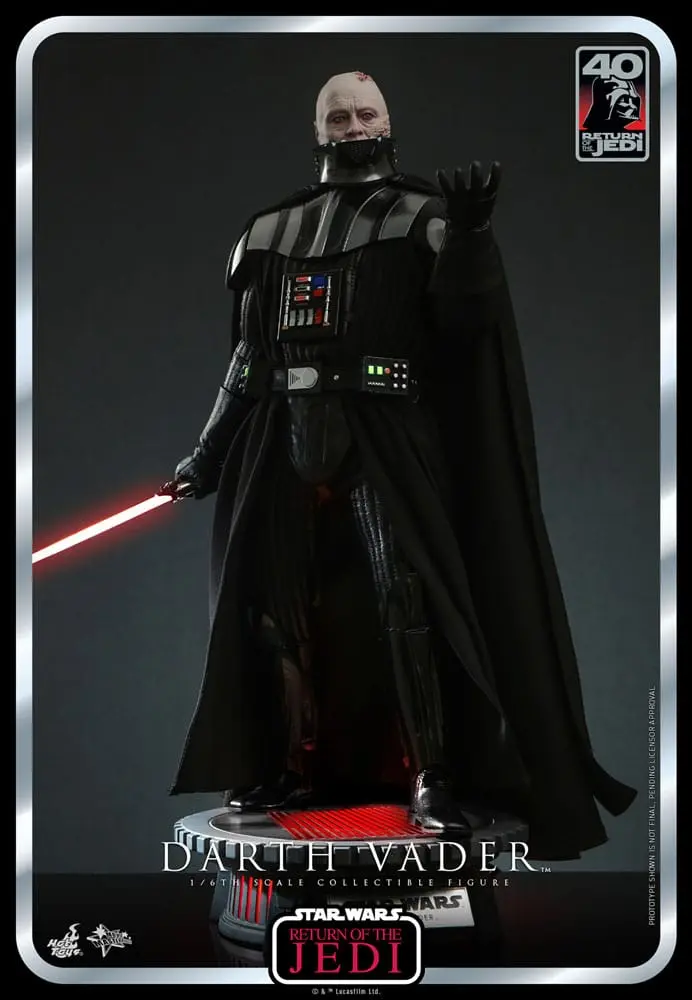 Star Wars: Episode VI 40th Anniversary Actionfigur 1/6 Darth Vader 35 cm Produktfoto