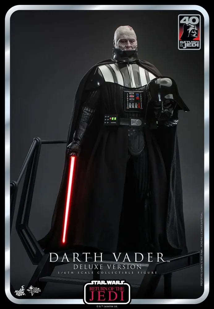 Star Wars: Episode VI 40th Anniversary Actionfigur 1/6 Darth Vader Deluxe Version 35 cm Produktfoto