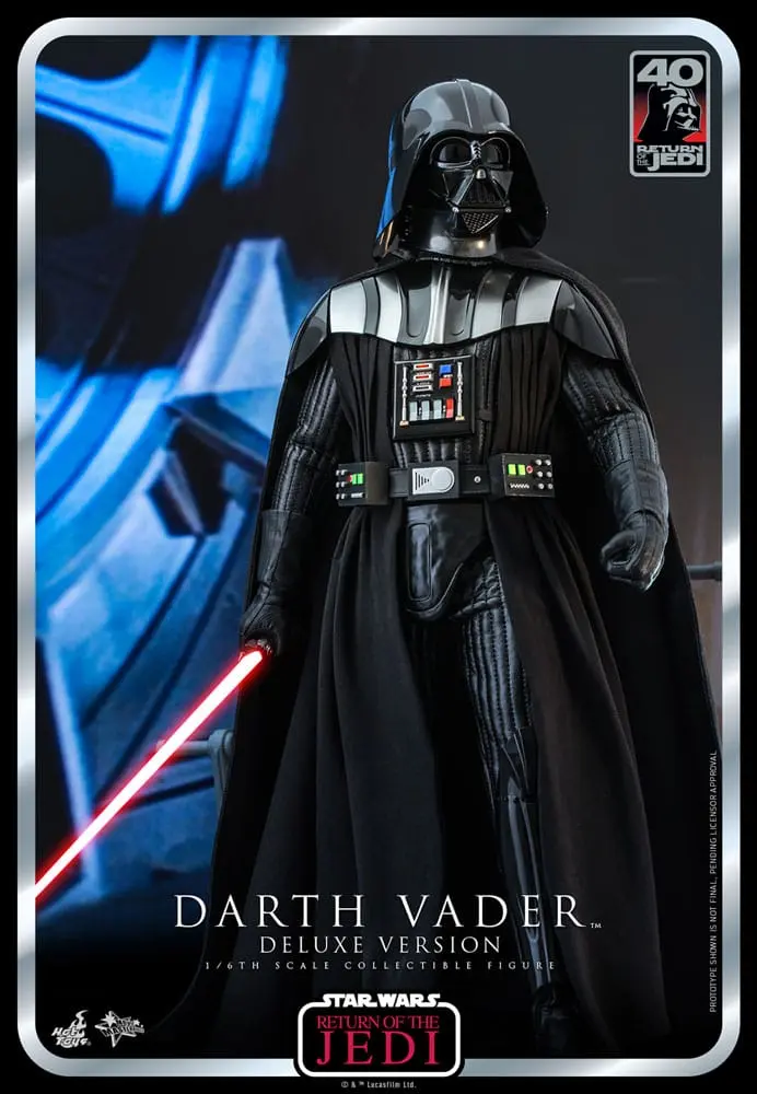 Star Wars: Episode VI 40th Anniversary Actionfigur 1/6 Darth Vader Deluxe Version 35 cm Produktfoto