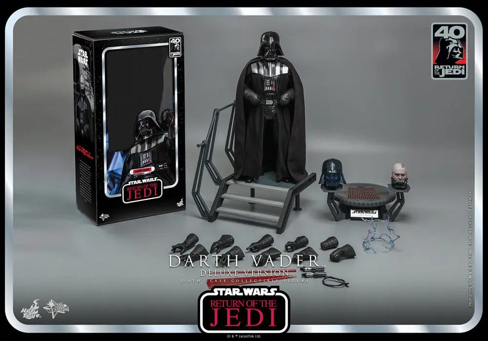 Star Wars: Episode VI 40th Anniversary Actionfigur 1/6 Darth Vader Deluxe Version 35 cm Produktfoto