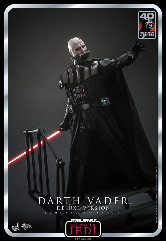 Star Wars: Episode VI 40th Anniversary Actionfigur 1/6 Darth Vader Deluxe Version 35 cm Produktfoto