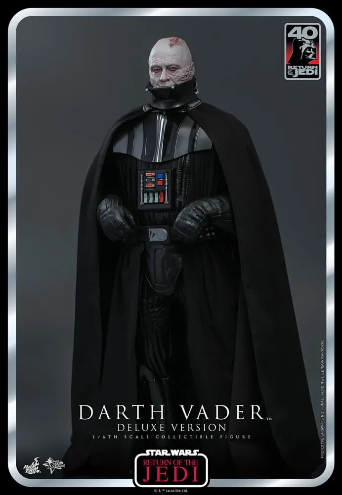 Star Wars: Episode VI 40th Anniversary Actionfigur 1/6 Darth Vader Deluxe Version 35 cm Produktfoto