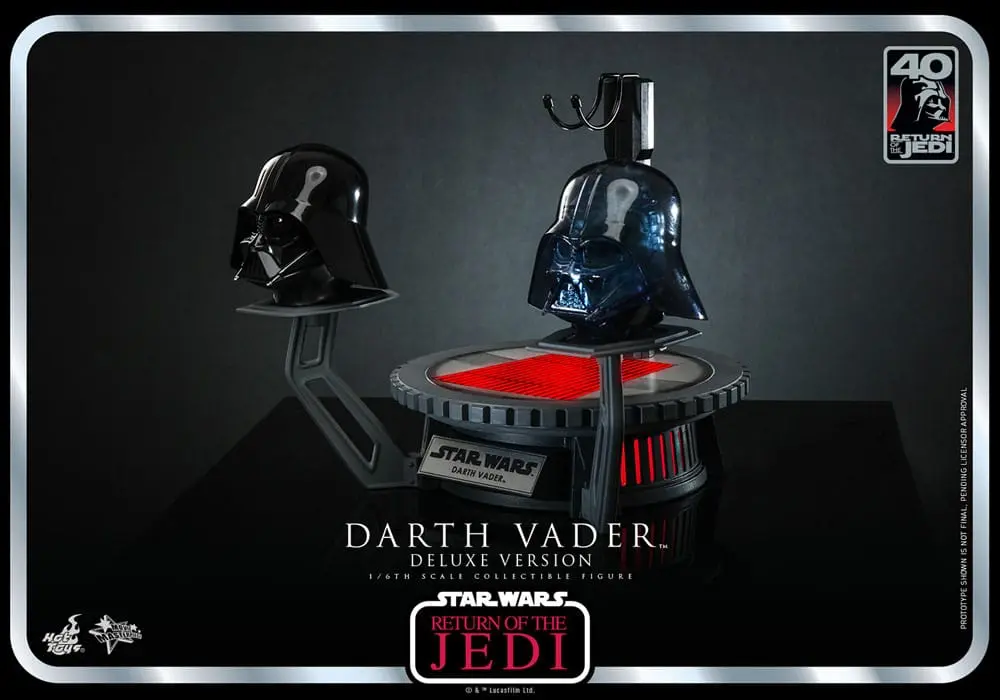 Star Wars: Episode VI 40th Anniversary Actionfigur 1/6 Darth Vader Deluxe Version 35 cm Produktfoto