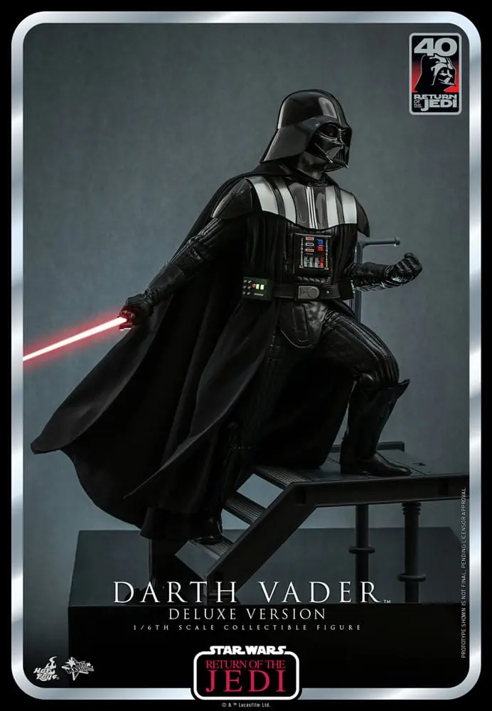 Star Wars: Episode VI 40th Anniversary Actionfigur 1/6 Darth Vader Deluxe Version 35 cm Produktfoto