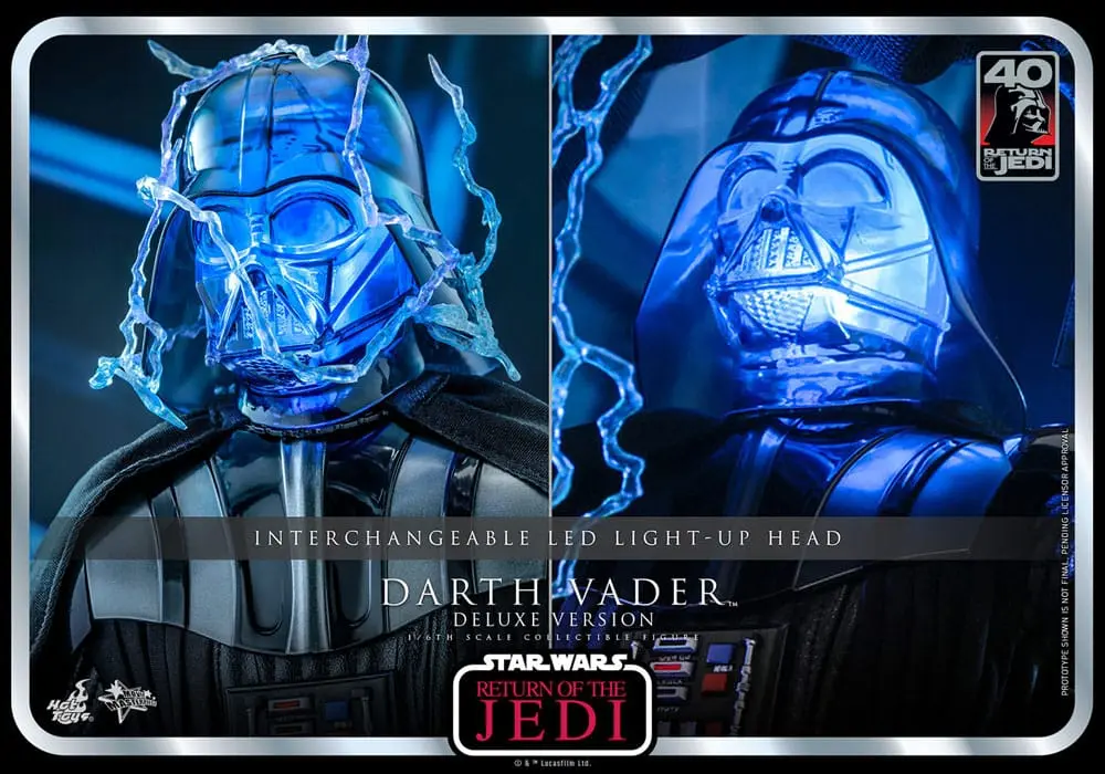 Star Wars: Episode VI 40th Anniversary Actionfigur 1/6 Darth Vader Deluxe Version 35 cm Produktfoto