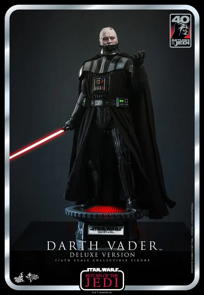 Star Wars: Episode VI 40th Anniversary Actionfigur 1/6 Darth Vader Deluxe Version 35 cm Produktfoto