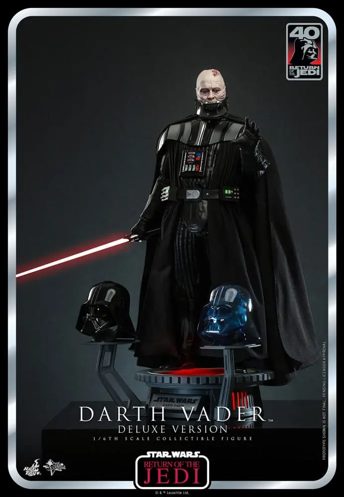 Star Wars: Episode VI 40th Anniversary Actionfigur 1/6 Darth Vader Deluxe Version 35 cm Produktfoto