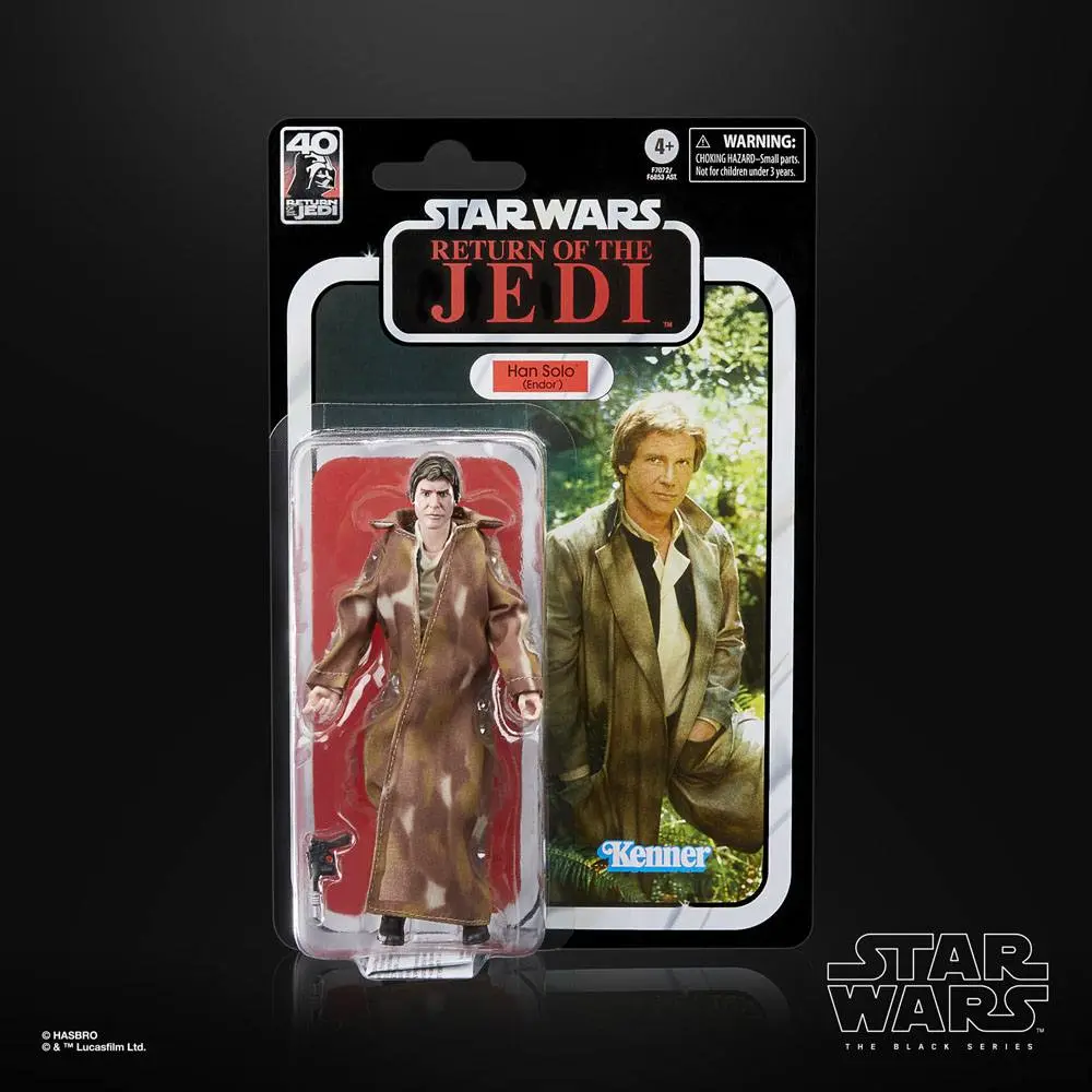 Star Wars Episode VI 40th Anniversary Black Series Actionfigur Han Solo (Endor) 15 cm termékfotó