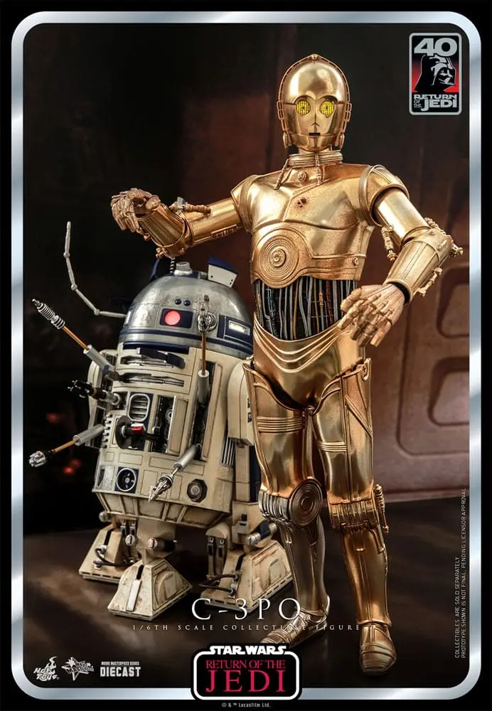 Star Wars: Episode VI 40th Anniversary Actionfigur 1/6 C-3PO 29 cm Produktfoto
