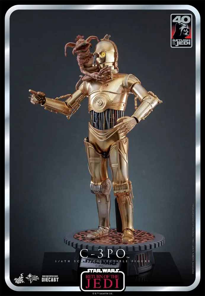 Star Wars: Episode VI 40th Anniversary Actionfigur 1/6 C-3PO 29 cm Produktfoto