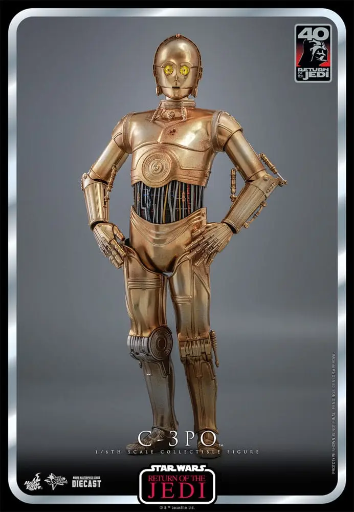 Star Wars: Episode VI 40th Anniversary Actionfigur 1/6 C-3PO 29 cm Produktfoto