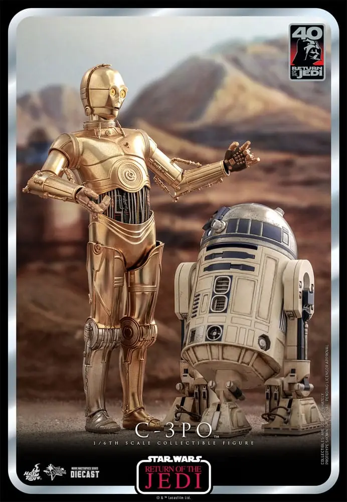 Star Wars: Episode VI 40th Anniversary Actionfigur 1/6 C-3PO 29 cm Produktfoto