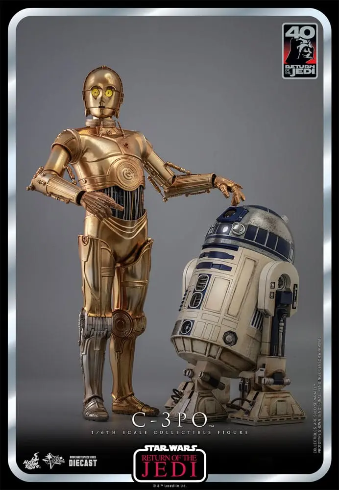 Star Wars: Episode VI 40th Anniversary Actionfigur 1/6 C-3PO 29 cm Produktfoto