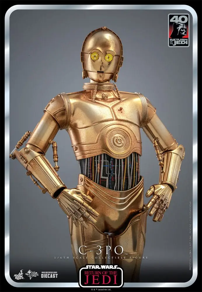 Star Wars: Episode VI 40th Anniversary Actionfigur 1/6 C-3PO 29 cm Produktfoto