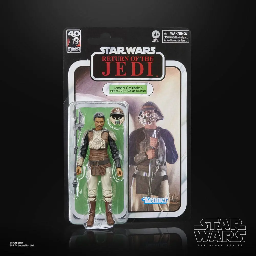 Star Wars Episode VI 40th Anniversary Black Series Actionfigur Lando Calrissian (Skiff Guard) 15 cm Produktfoto