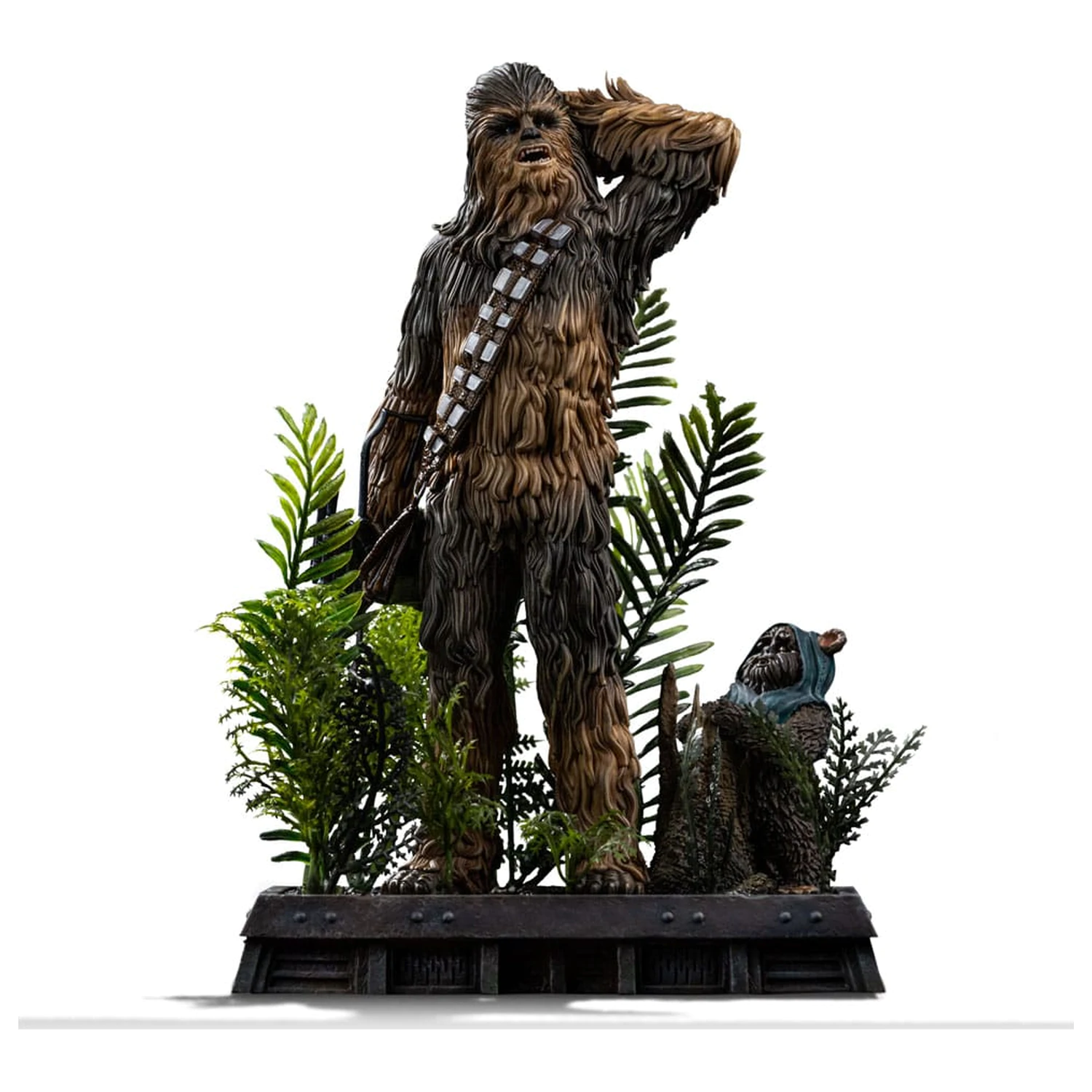 Star Wars Episode VI Art Scale Statue 1/10 Chewbacca and Tokkat 22 cm Produktfoto