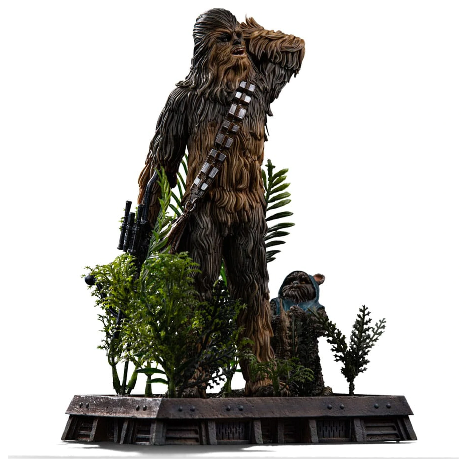 Star Wars Episode VI Art Scale Statue 1/10 Chewbacca and Tokkat 22 cm Produktfoto