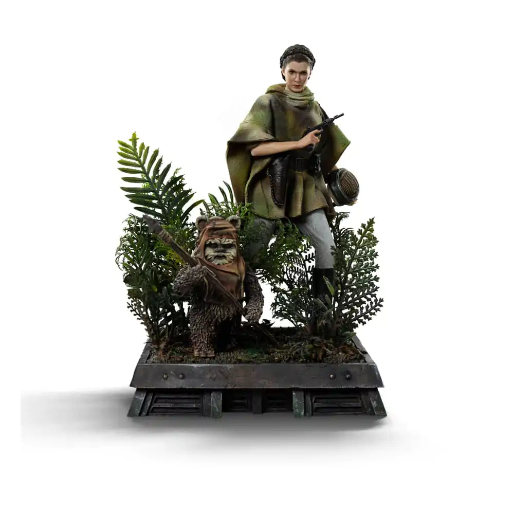 Star Wars Episode VI Art Scale Statue 1/10 Leia and Wicket 21 Zentimeter Produktfoto