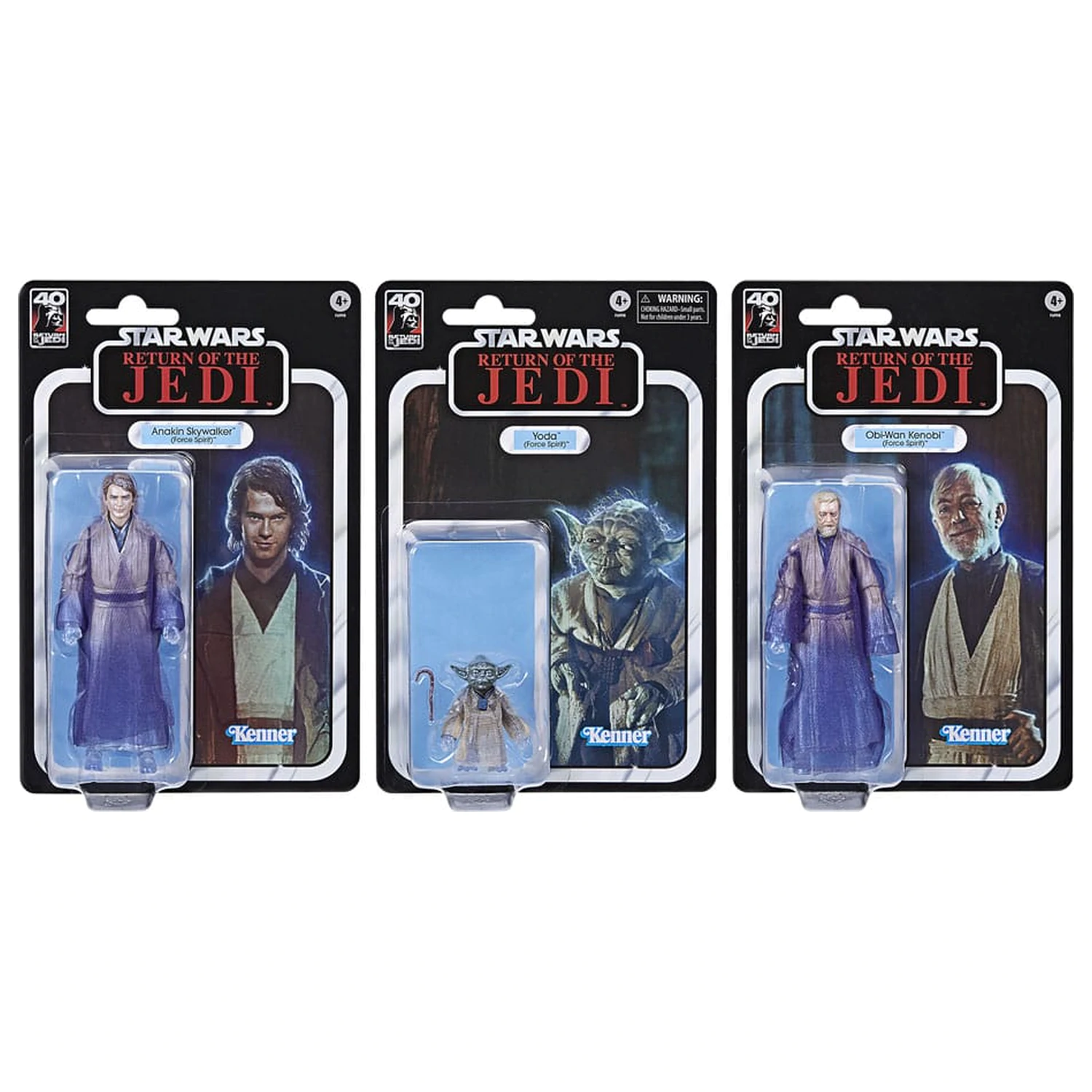 Star Wars Episode VI Black Series Action-Figuren 3er-Pack Force Spirits 15 cm Produktfoto