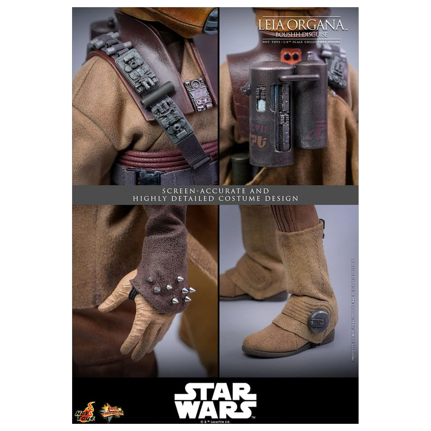 Star Wars Episode VI Movie Masterpiece Action Figur 1/6 Leia Organa (Boushh Disguise) 27 cm Produktfoto