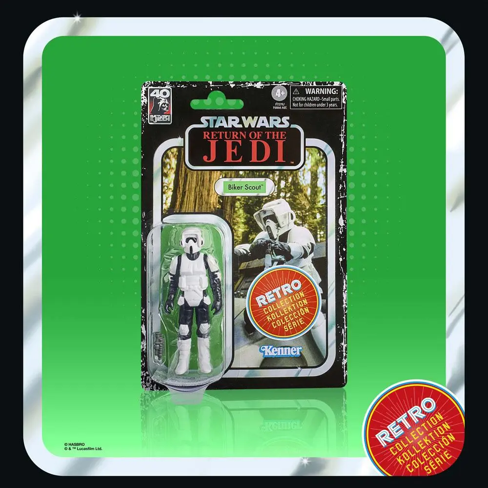Star Wars Episode VI Retro Collection Actionfigur Biker Scout 10 cm Produktfoto