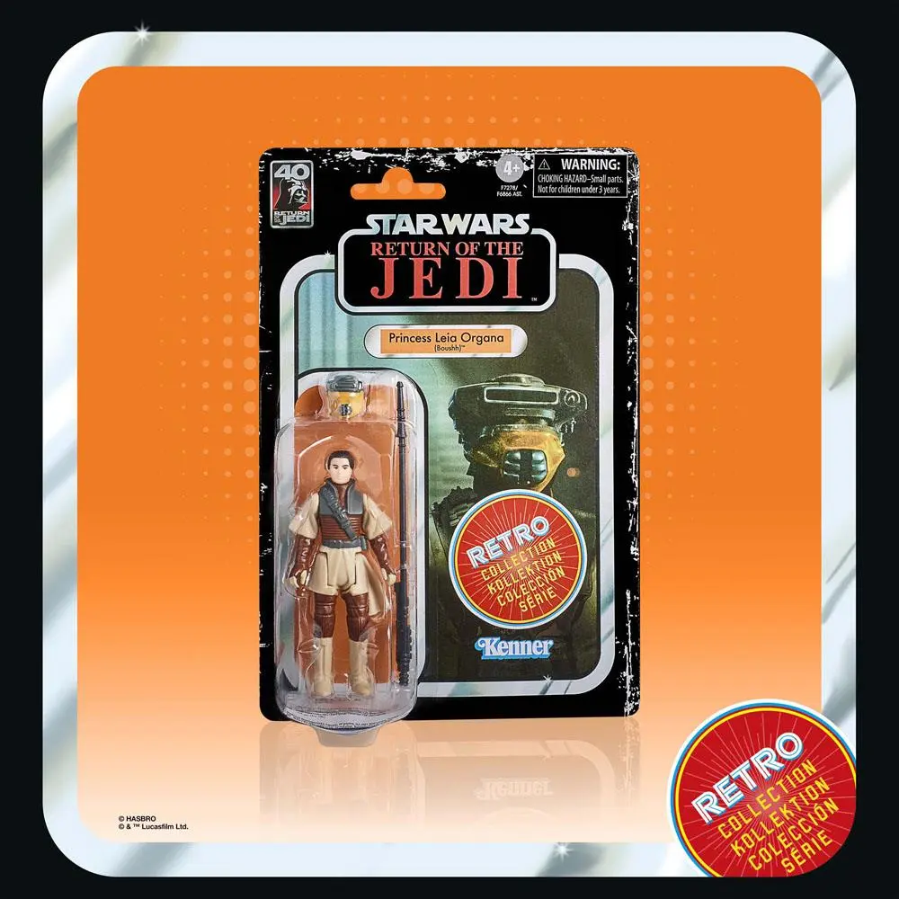Star Wars Episode VI Retro Collection Actionfigur Princess Leia Organa (Boushh) 10 cm Produktfoto