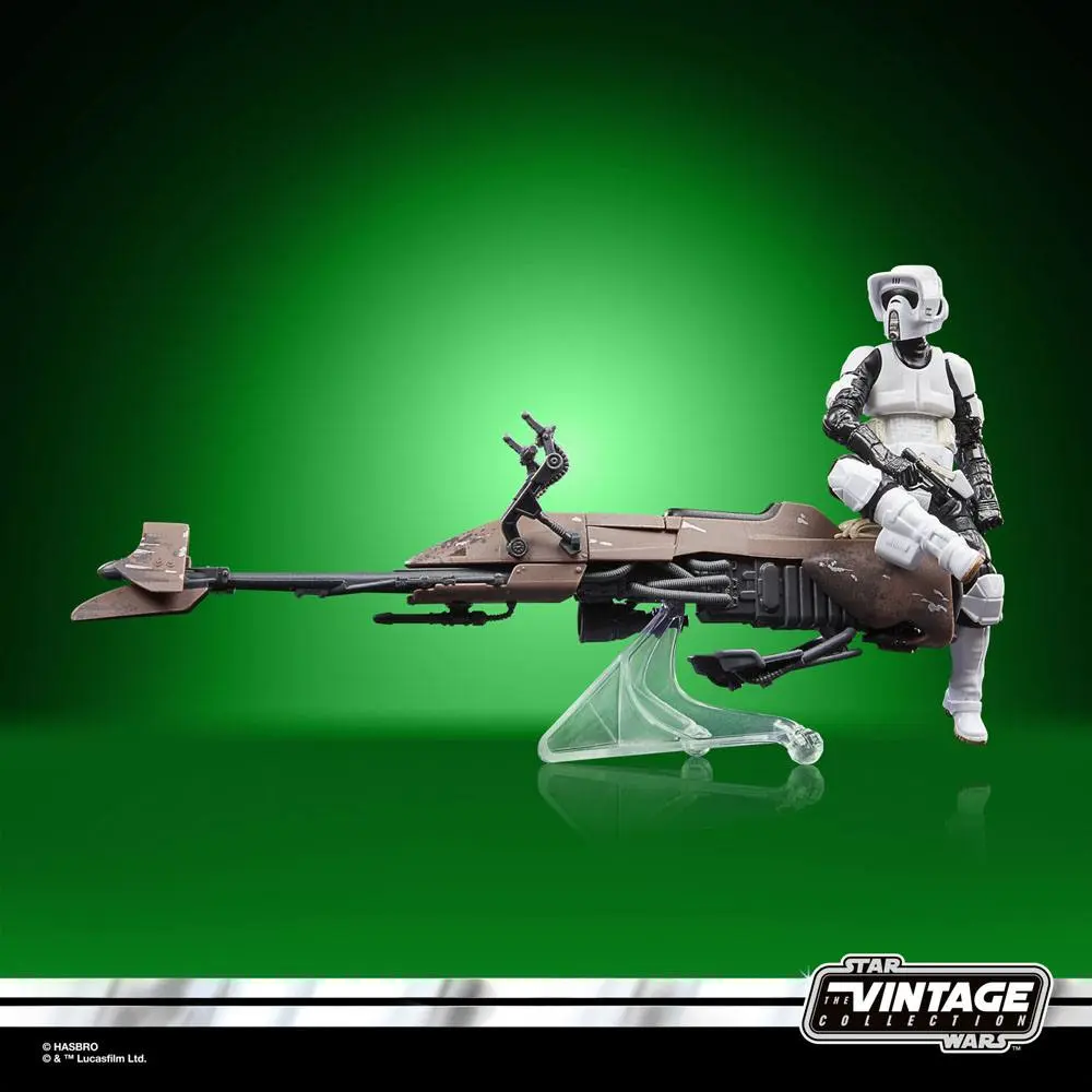 Star Wars Episode VI Vintage Collection Fahrzeug mit Figur Speeder Bike & Scout Trooper termékfotó