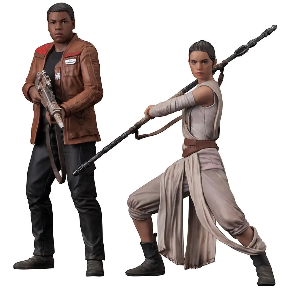 Star Wars Episode VII ARTFX+ Statuen-Doppelpack Rey & Finn 15 - 18 cm Produktfoto