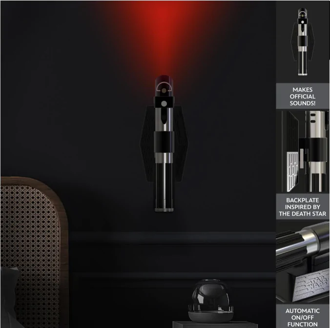 STAR WARS Lichtschwert Wandlampe 25 cm Produktfoto